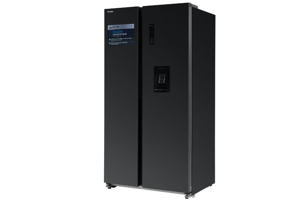Tủ lạnh Funiki Inverter 535 lít Side By Side HR SS8535TDG Màu Đen
