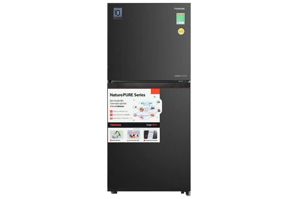 Tủ lạnh Toshiba Inverter 182 lít GR-RT236WE PMV(68) Màu Đen