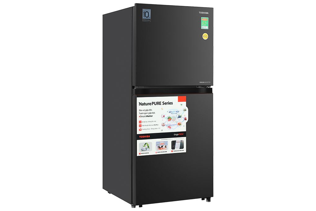 Tủ lạnh Toshiba Inverter 182 lít GR-RT236WE PMV(68) Màu Đen