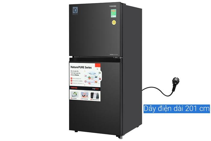 Tủ lạnh Toshiba Inverter 182 lít GR-RT236WE PMV(68) Màu Đen