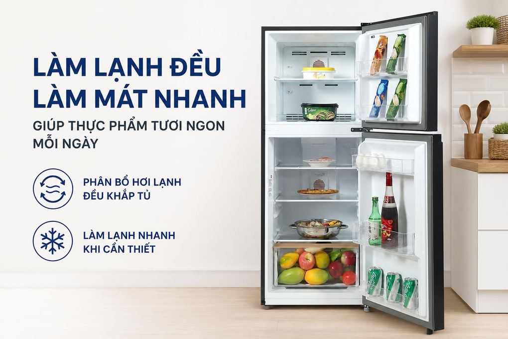 Làm lạnh làm mát đều nhanh