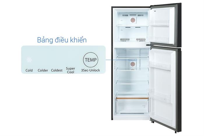 Tủ lạnh Toshiba Inverter 240 lít GR-RT310WE-PMV(68) Màu Đen