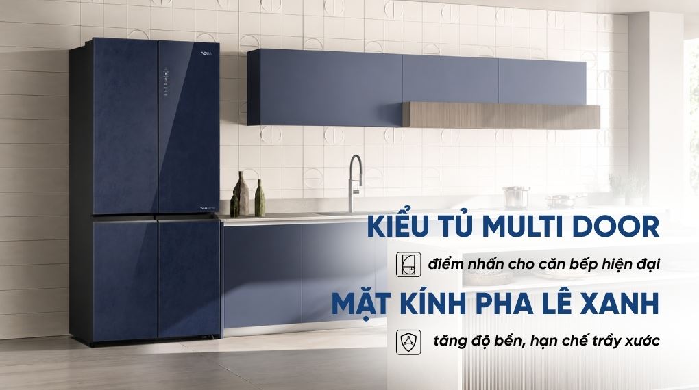 Thiết kế - Tủ lạnh Aqua Inverter 522 lít Multi Door AQR-MA600XA(KGL)U1 Thiết kế - Tủ lạnh Aqua Inverter 522 lít Multi Door AQR-MA600XA(KGL)U1
