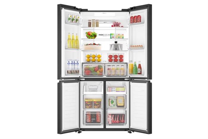 Tủ lạnh Aqua Inverter 529 lít Multi Door AQR-M600XA(GB) Màu Đen