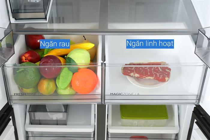 Tủ lạnh Haier Inverter 495 lít Multi Door HM610AGBVNU1 Màu Đen