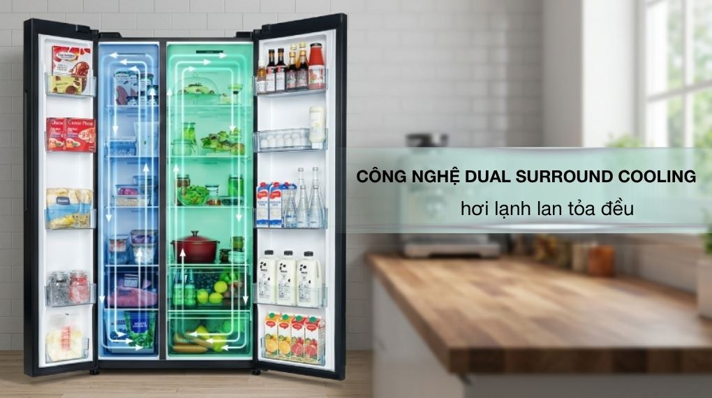 Tủ lạnh Hitachi Inverter 656 lít Side By Side HRSN9713ESUVN - Công nghệ làm lạnh