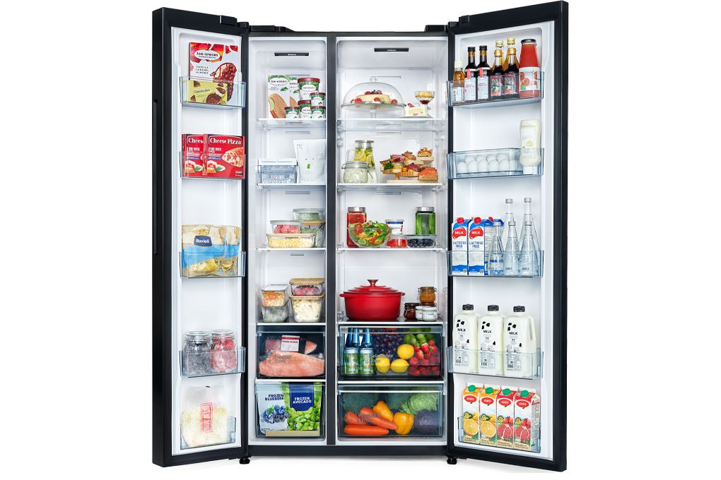 Tủ lạnh Hitachi Inverter 656 lít Side By Side HRSN9713ESMGWVN Màu Trắng