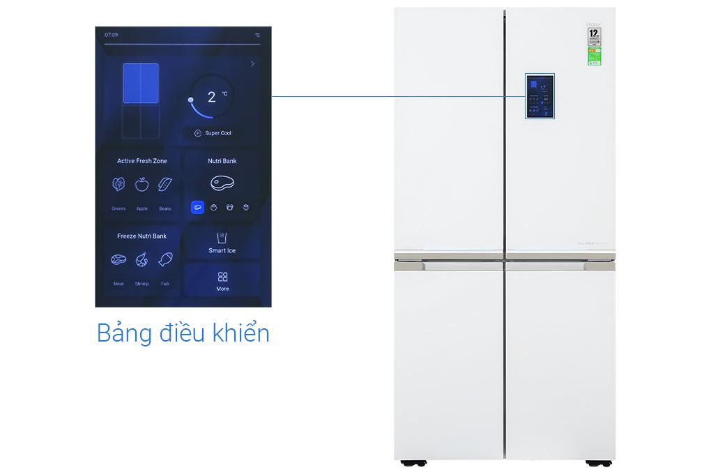 Tủ lạnh Haier Inverter 578 lít Multi Door HM720AGWVNU1 Màu Trắng