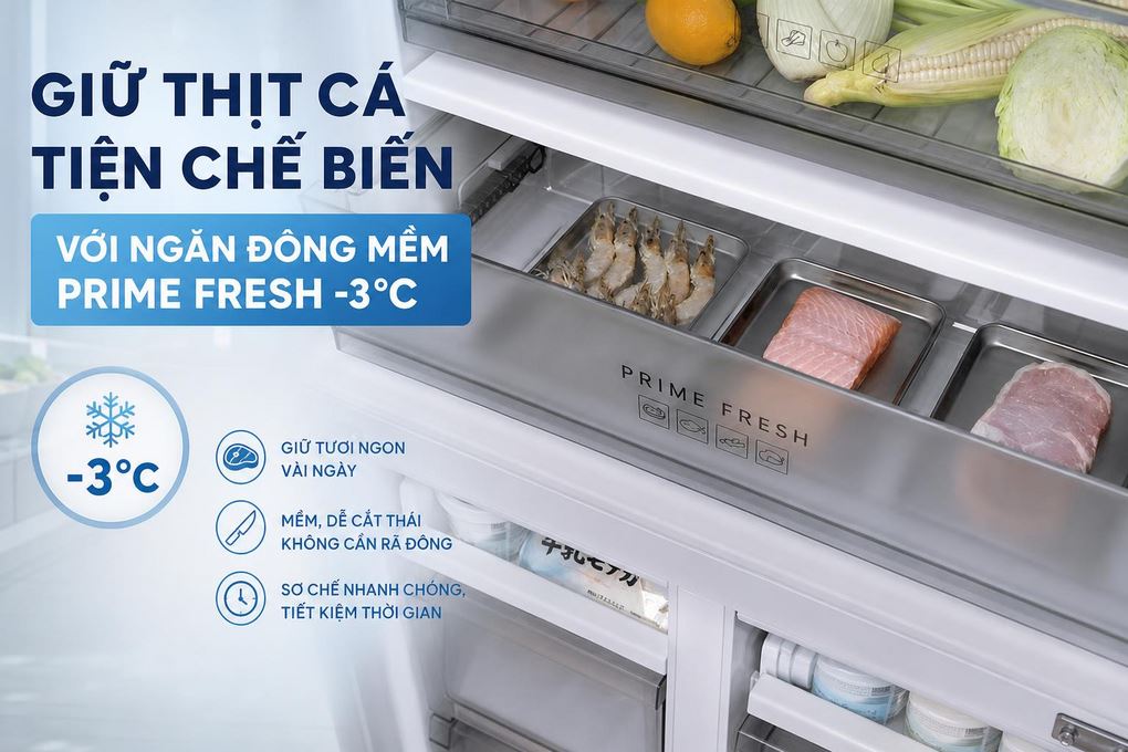 Giữ thịt cá tươi tiện chế biến
