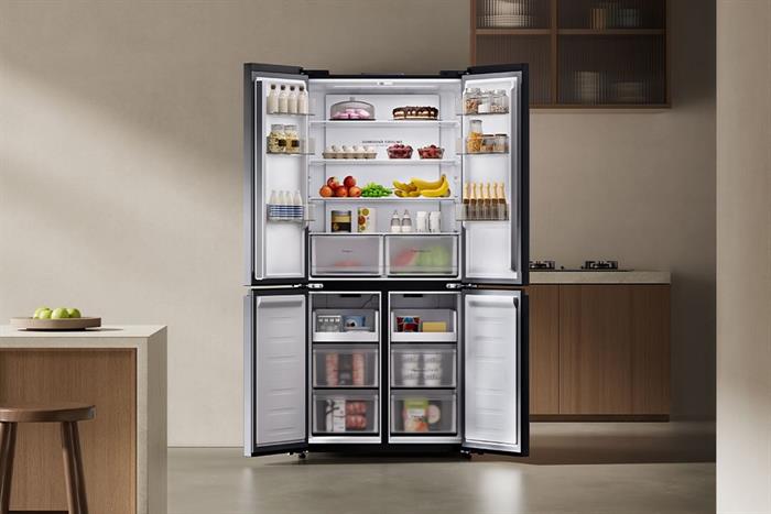 Tủ Lạnh Xiaomi Inverter 510 lít Multi Door Mijia Cross Door VN MRC51HMPAVN Màu Xám