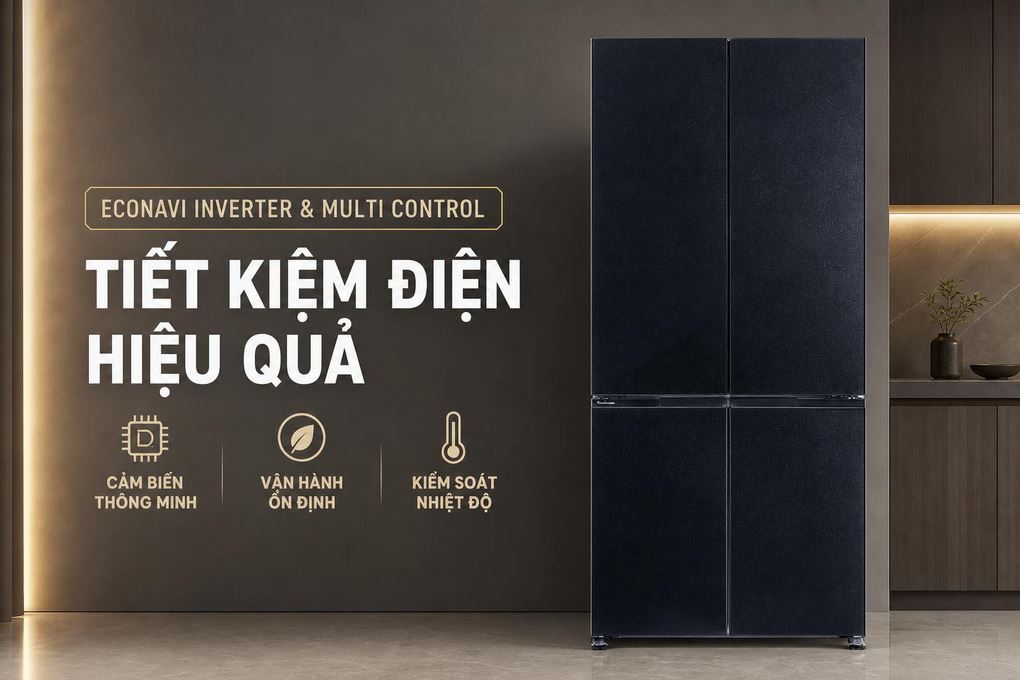 Không gian lưu trữ tủ lạnh Panasonic NR-XZ550HGKV 482 lít
