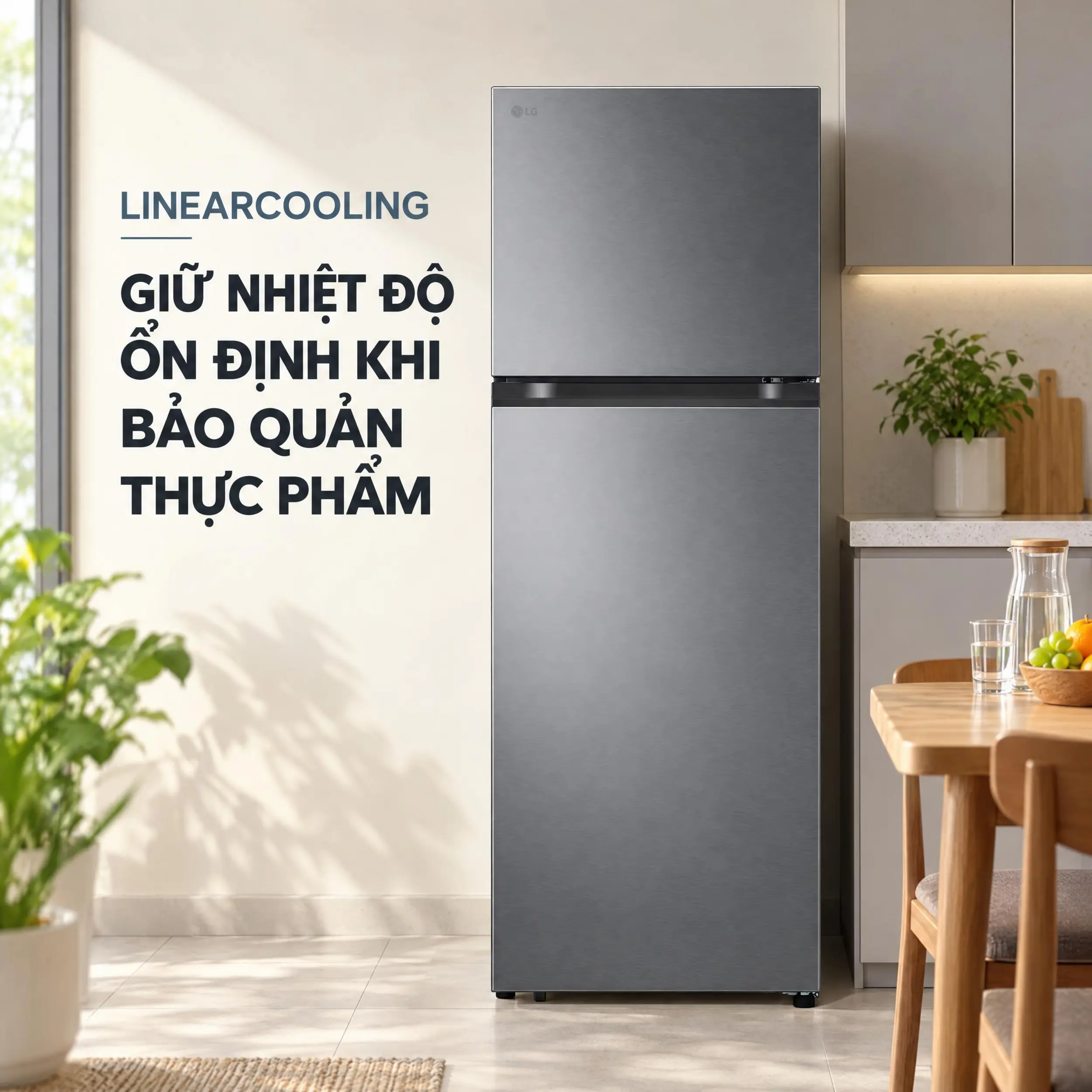 Tủ lạnh LG Inverter 335 lít T33SV2 Màu Bạc