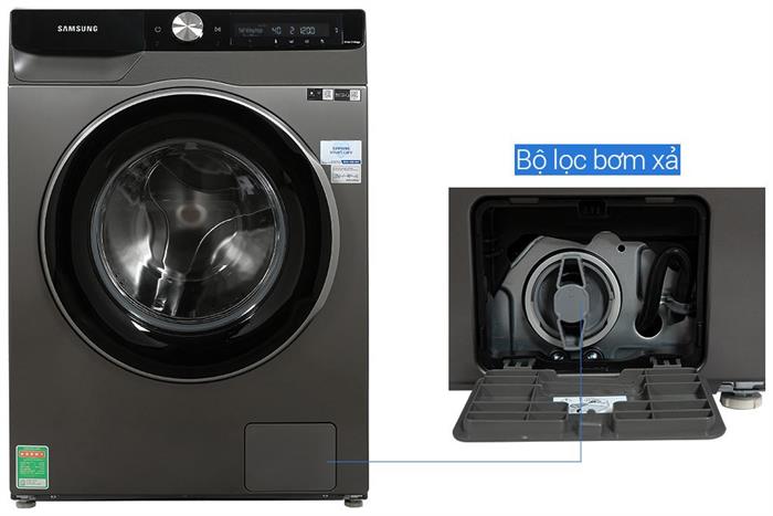 Máy giặt Samsung AI Inverter 10 kg WW10T634DLX/SV Màu Inox