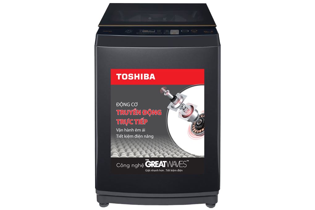 Máy giặt Toshiba Inverter 10 kg AW-DM1100PV(KK) Màu Đen