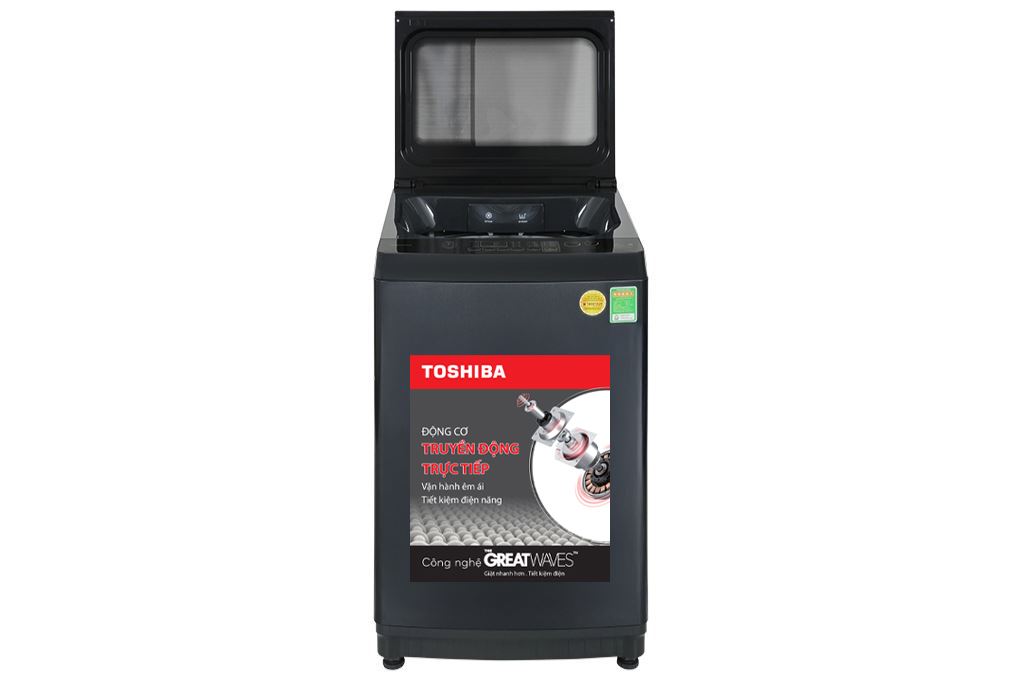 Máy giặt Toshiba Inverter 10 kg AW-DM1100PV(KK) Màu Đen