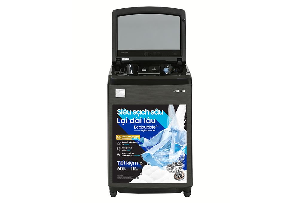 Máy giặt Samsung Inverter 17 kg WA17CG6886BVSV Màu Đen