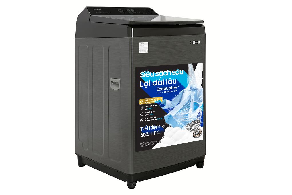 Máy giặt Samsung Inverter 17 kg WA17CG6886BVSV Màu Đen