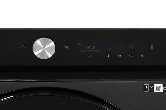 Máy giặt sấy Samsung Bespoke AI Inverter giặt 21 kg - sấy 12 kg WD21B6400KV/SV Màu Đen