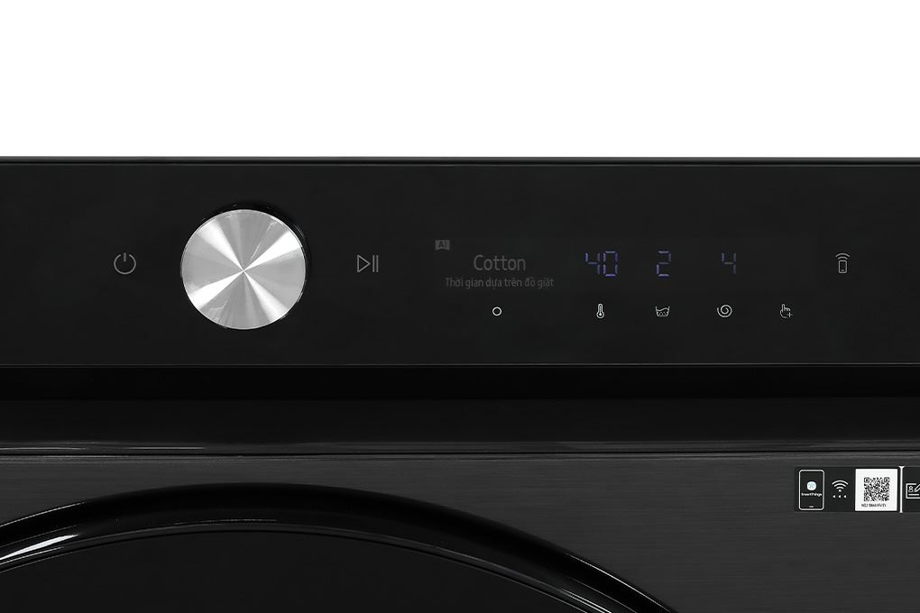 Máy giặt sấy Samsung Bespoke AI Inverter giặt 21 kg - sấy 12 kg WD21B6400KV/SV Màu Đen