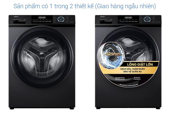 Máy giặt Aqua Inverter 8.5 kg AQD-A852J BK Màu Đen