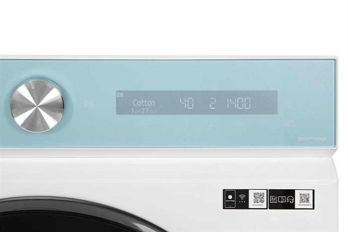Máy giặt sấy Samsung Bespoke AI Inverter giặt 14 kg - sấy 8 kg WD14BB944DGMSV Màu Trắng - Xanh
