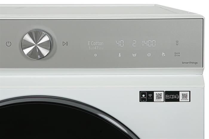 Máy giặt sấy Samsung Bespoke AI Inverter giặt 12 kg - sấy 8 kg WD12BB944DGHSV Màu Trắng - Bạc