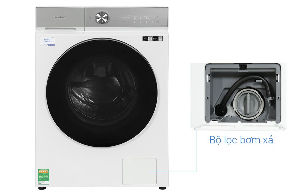 Máy giặt sấy Samsung Bespoke AI Inverter giặt 12 kg - sấy 8 kg WD12BB944DGHSV - 7