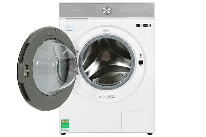 Máy giặt Samsung Bespoke AI Inverter 14 kg WW14BB944DGHSV Màu Trắng - Bạc