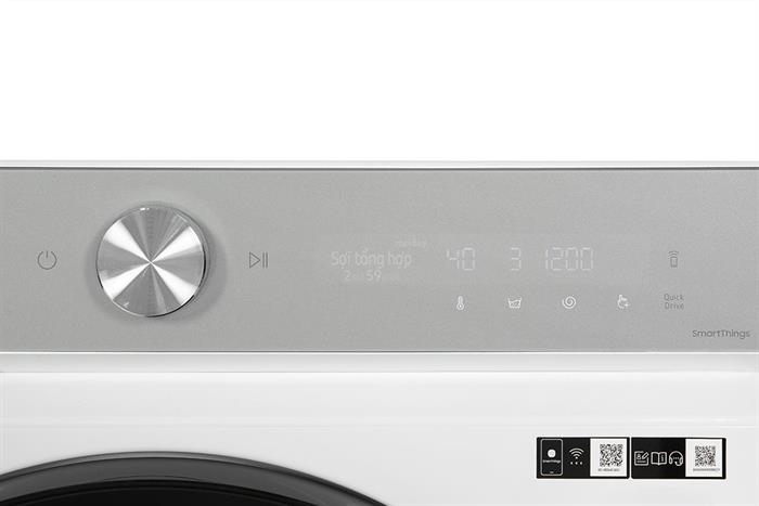 Máy giặt Samsung Bespoke AI Inverter 14 kg WW14BB944DGHSV Màu Trắng - Bạc