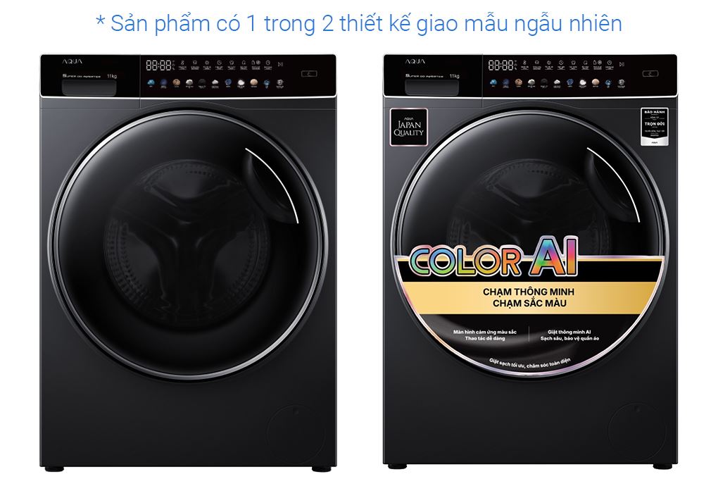 Máy giặt Aqua Inverter 11 kg AQD-DDW1100J BK Màu Đen