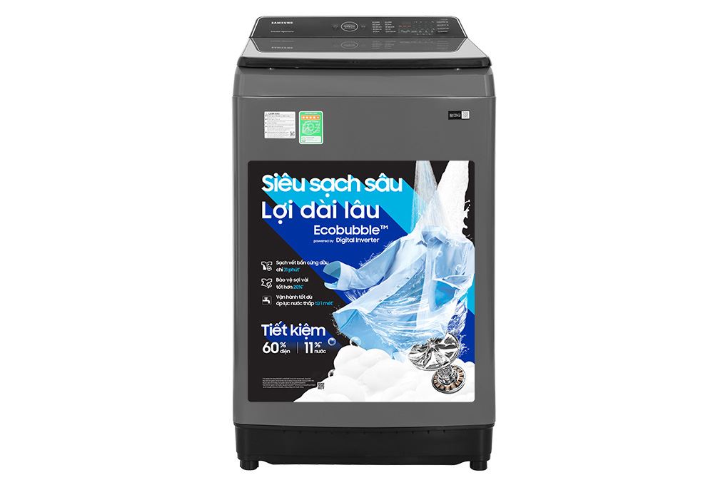 Máy giặt Samsung Ecobubble Inverter 10.5 kg WA10CG5745BDSV Màu Đen - Xám
