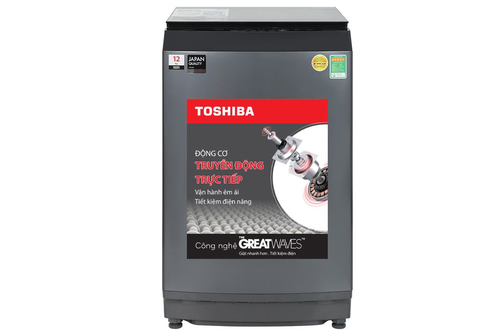 Máy giặt Toshiba Inverter 12 kg AW-DUK1300KV (MK) Màu Xám đậm