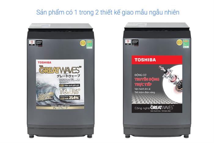 Máy giặt Toshiba Inverter 12 kg AW-DUK1300KV (MK) Màu Xám đậm