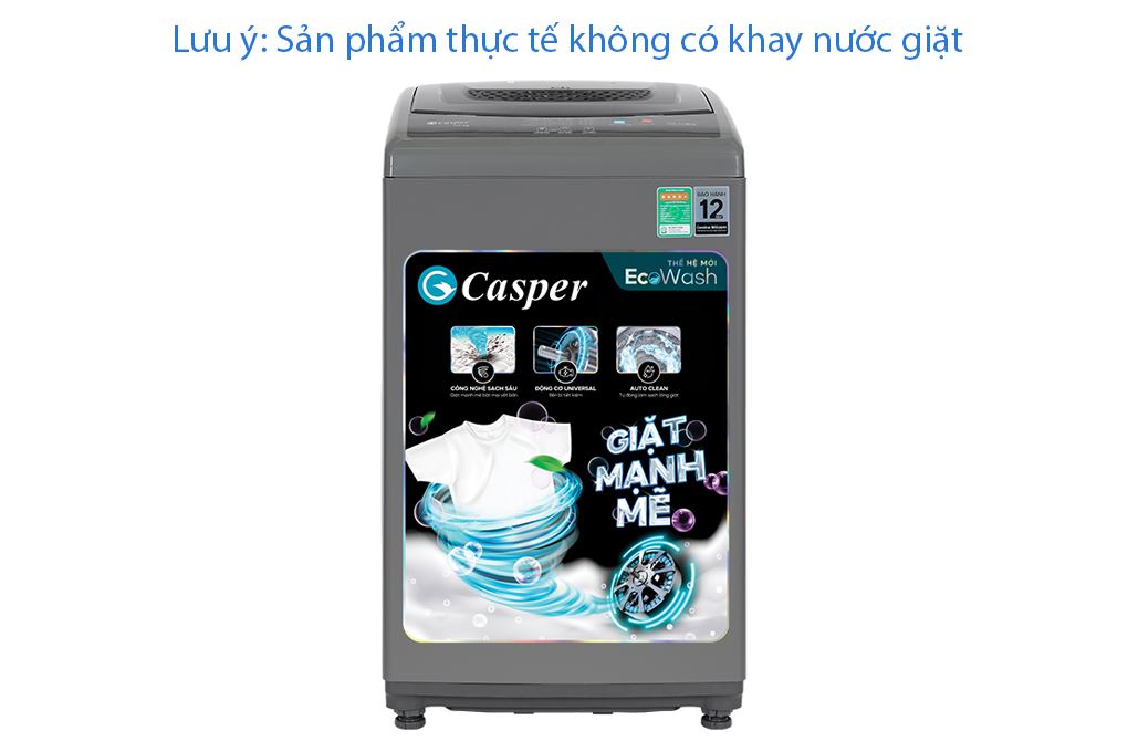 Máy giặt Casper 7.5 kg WT-75NG1 Màu Xám