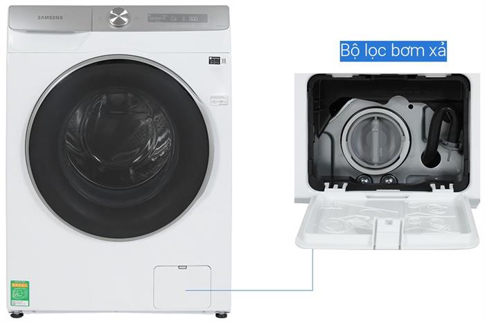 Máy giặt Samsung AI Ecobubble+ Inverter 12 kg WW12CGP44DSHSV Màu Trắng