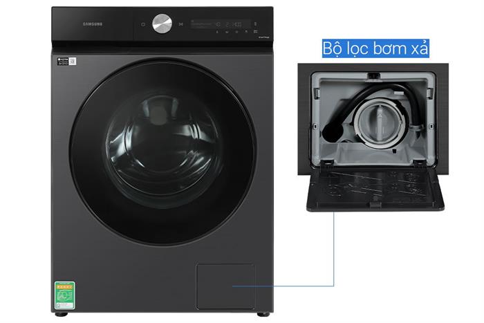 Máy giặt Samsung Bespoke AI Inverter 14 kg WW14BB944DGBSV Màu Đen