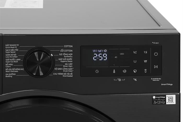 Máy giặt Samsung Inverter 12 kg WW12CGC04DABSV Màu Đen