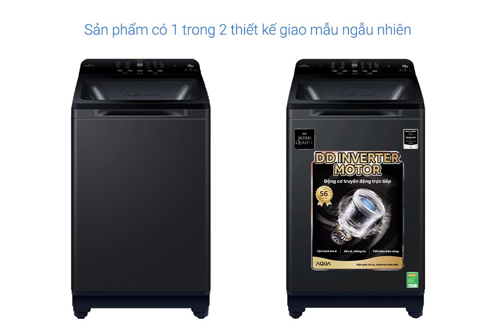 Máy giặt Aqua Inverter 10 kg AQW-DR100JT BK Màu Đen