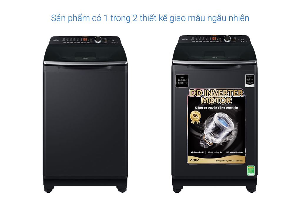 Máy giặt Aqua Inverter 11 kg AQW-DR110JT BK màu đen