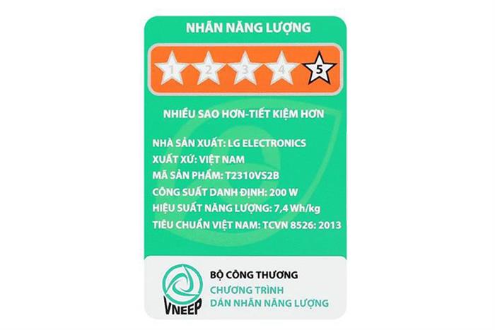 Máy giặt LG TurboDrum Inverter 10 kg T2310VS2B Màu Đen