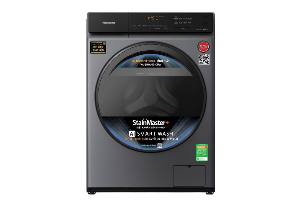 Máy giặt Panasonic Inverter 10 kg NA-V10FA1LVT Màu Đen