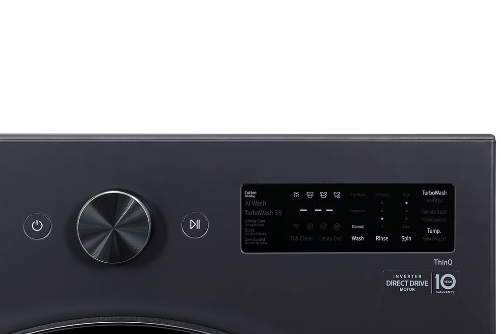 Máy giặt LG AI DD Inverter 15 kg F2515SNTG Màu Đen