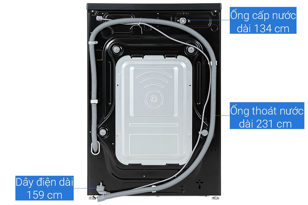 Máy giặt LG AI DD Inverter 15 kg F2515SNTG Màu Đen