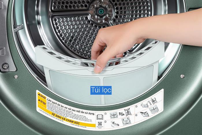 Tháp giặt sấy LG WashTower Inverter giặt 14 kg - sấy 10 kg WT1410NHEG Màu Màu be