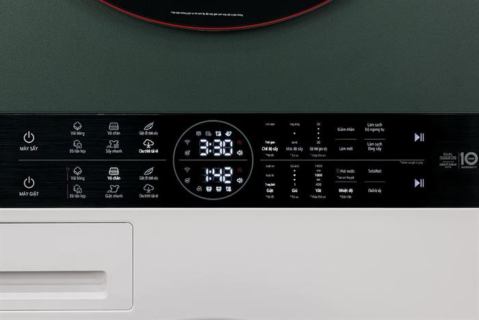 Tháp giặt sấy LG WashTower Inverter giặt 14 kg - sấy 10 kg WT1410NHEG Màu Màu be