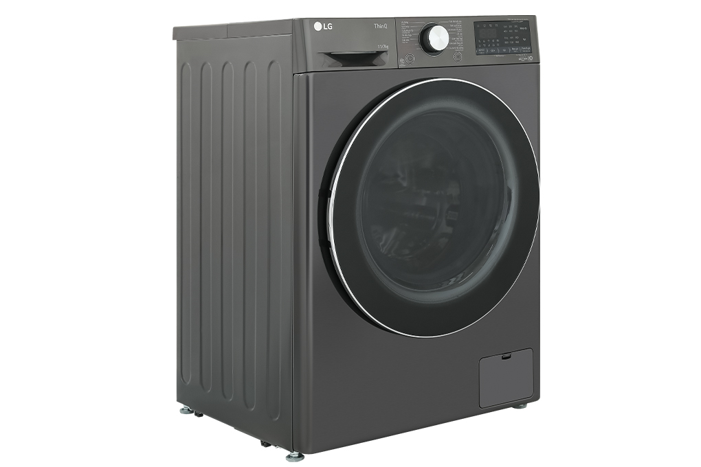 Máy giặt sấy LG Inverter giặt 11 kg - sấy 7 kg FV1411D4B Màu Đen