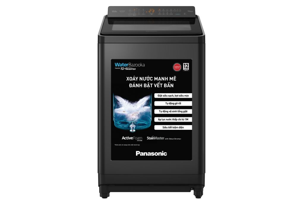Máy giặt Panasonic Inverter 12.5 kg NA-FD125X3BV Màu Đen