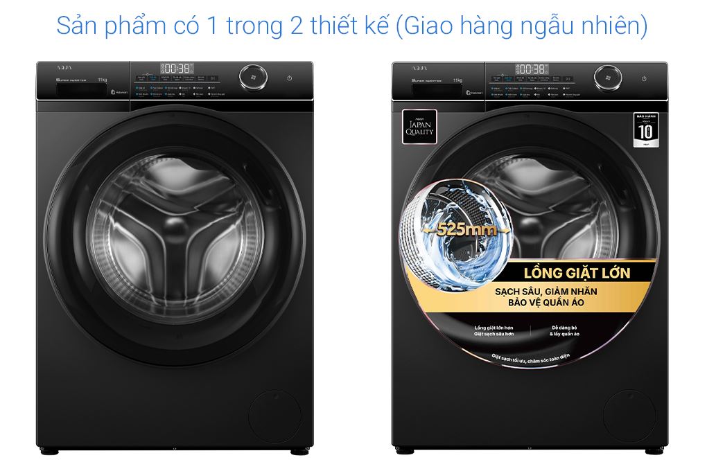 Máy giặt Aqua Inverter 11 kg AW11-BP4959U1K(B) Màu Đen
