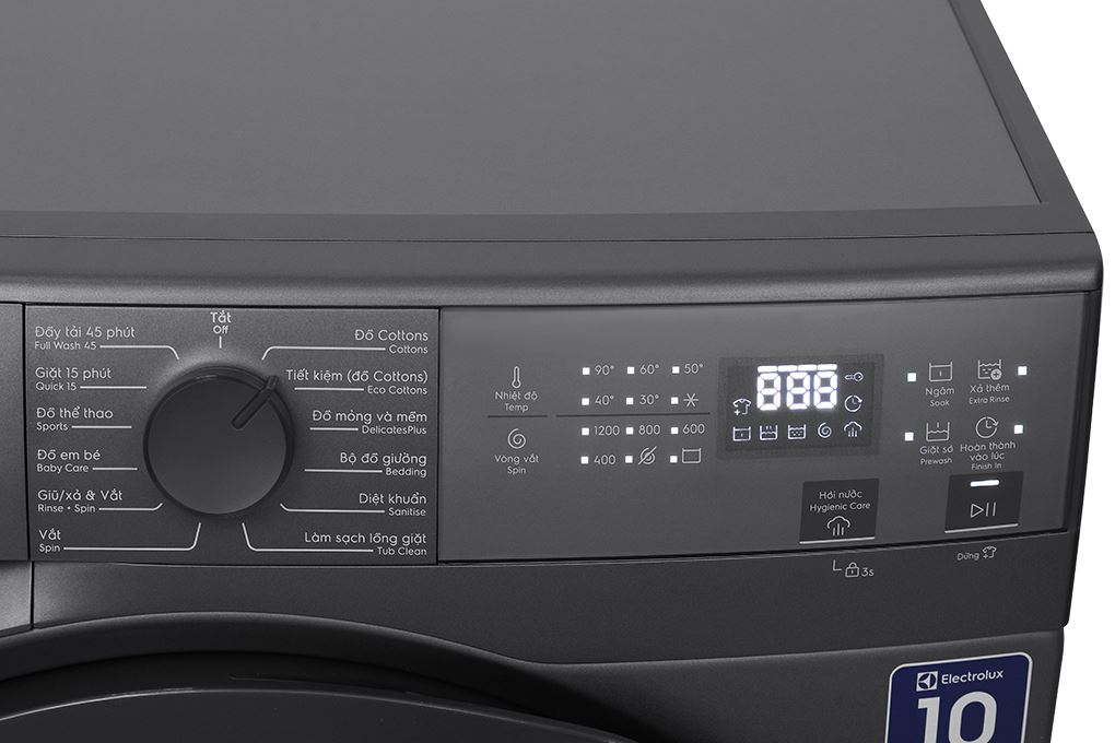 Máy giặt Electrolux UltimateCare 300 Inverter 10 kg EWF1024D3SC Màu Đen - Xám