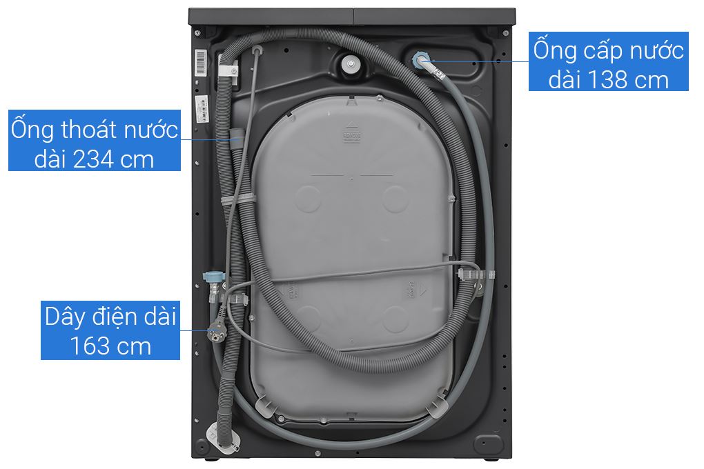 Máy giặt Electrolux UltimateCare 300 Inverter 10 kg EWF1024D3SC Màu Đen - Xám